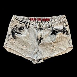 💙 5 for $25 - Vanilla Star Premium Acid Wash Distressed Shorts